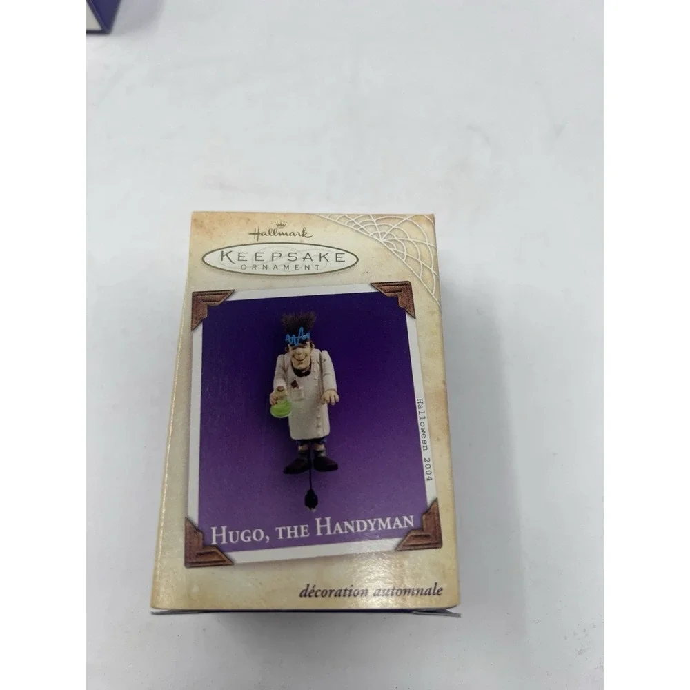 2004 Hallmark Mansion on Ravenwood Lane Halloween Collection Ornament Lot 6 NOS